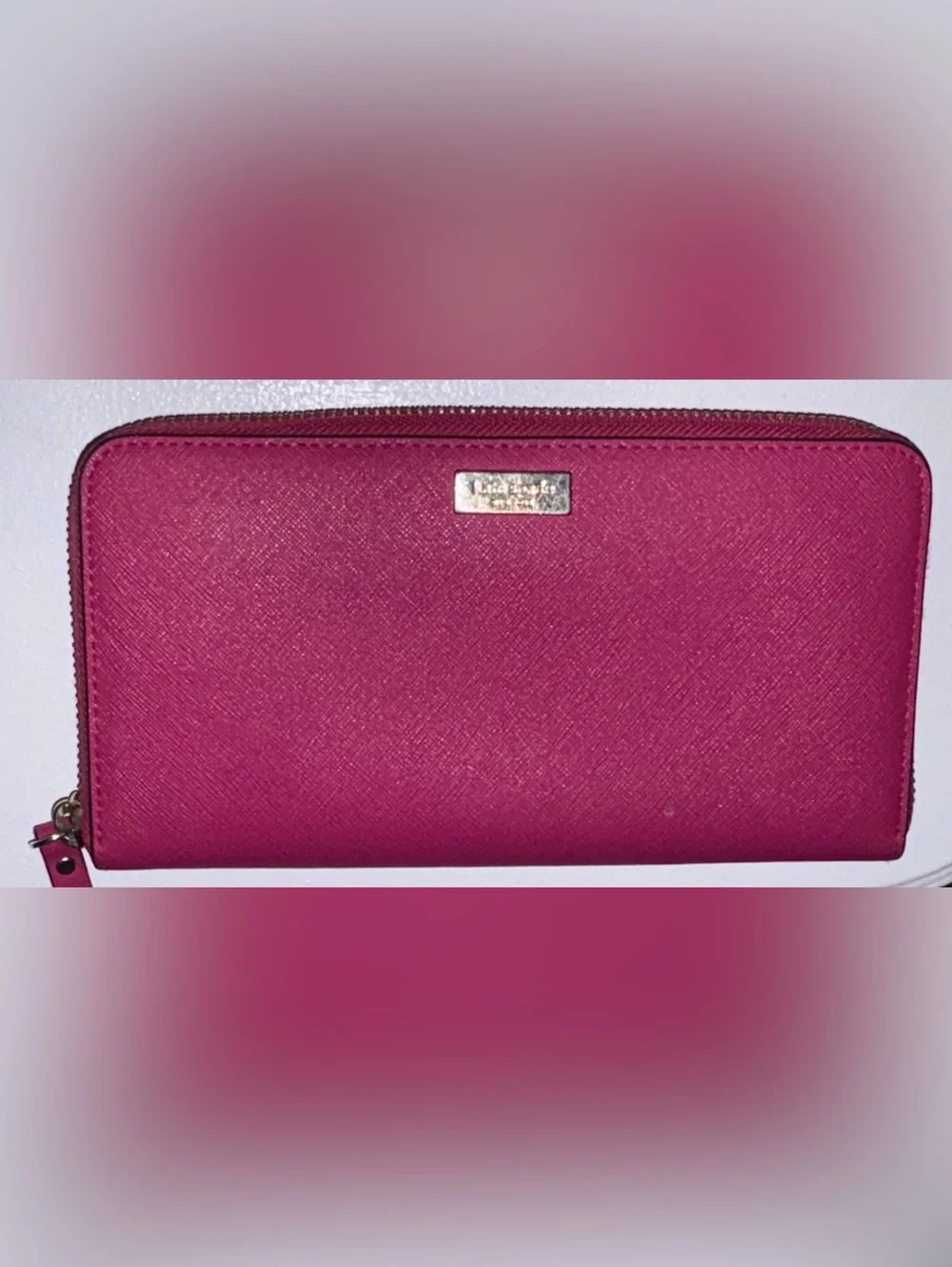 Kate Spade Neda Laurel Way Saffiano Zip Around Wallet - Pink